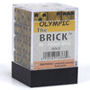 Koplow d6 Cube 12mm Olympic Gold with Black (36) - Lost City Toys
