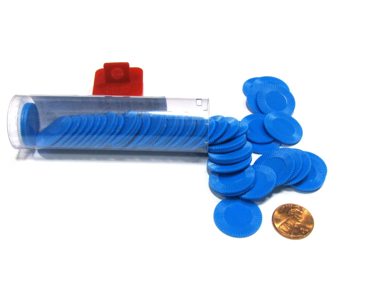 Koplow Games Accessories Koplow Games Mini Poker Chip Tube - Blue (50)