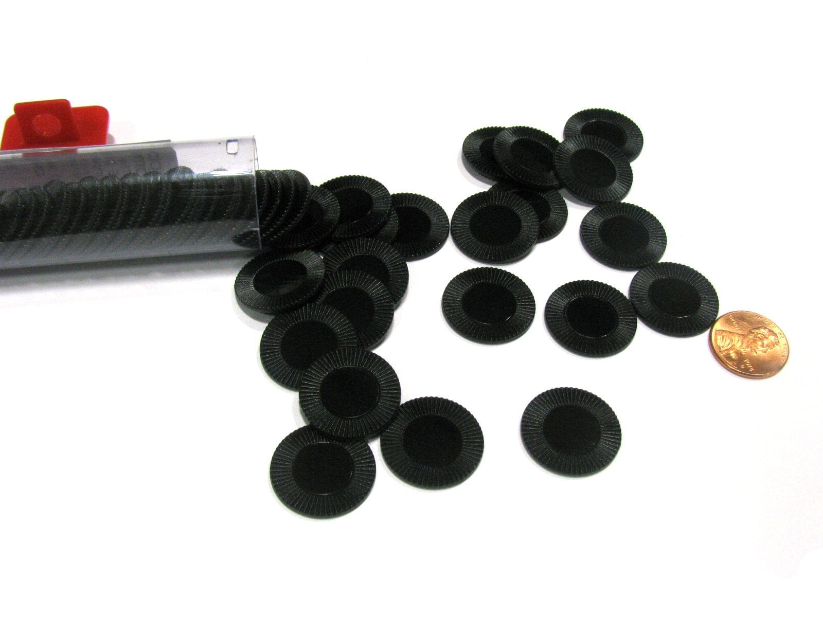 Koplow Games Mini Poker Chip Tube - Black (50) - Lost City Toys