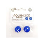 Koplow Round Dice Navy with White (2) - Lost City Toys