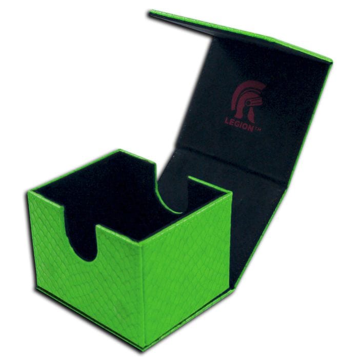 Legion Supplies Deck Box: Dragon Hide: Hoard Version 2: Green - Lost City Toys