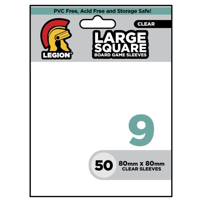 Legion Supplies Deck Protector: Board Game Sleeve: Large Square #9 (50) - Lost City Toys