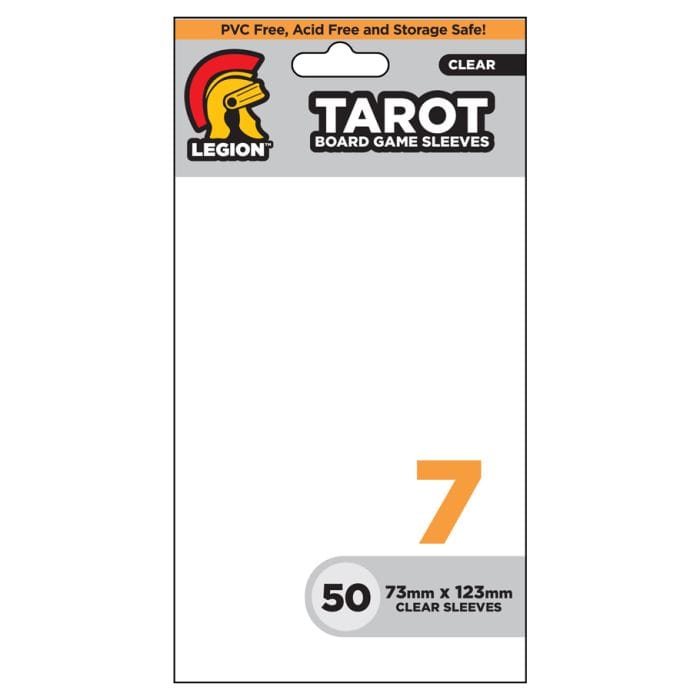 Legion Supplies Deck Protector: Board Game Sleeve: Tarot Clear #7 (50) - Lost City Toys