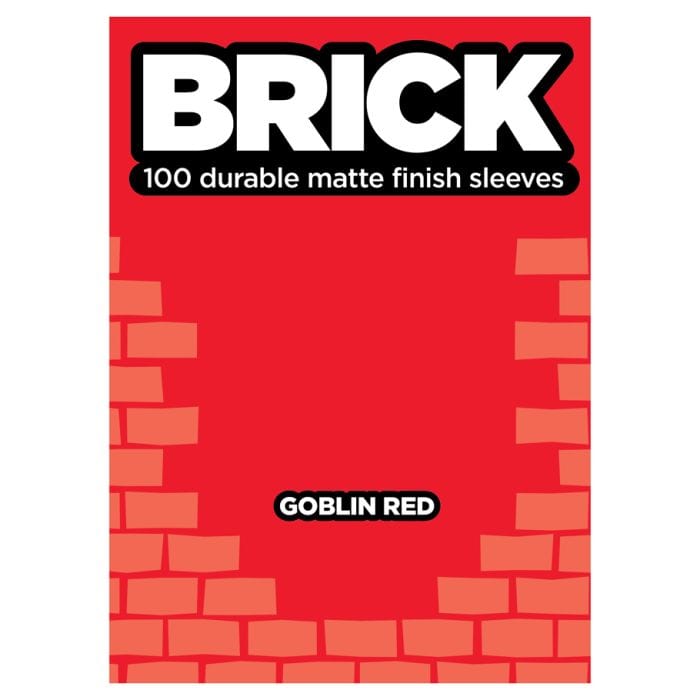 Legion Supplies Deck Protector: Brick Goblin Red (100) - Lost City Toys