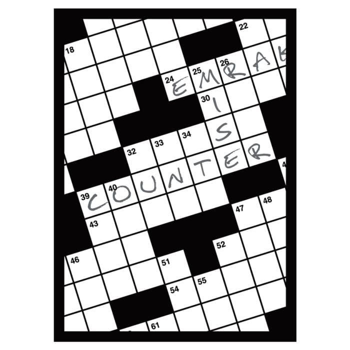 Legion Supplies Deck Protector: Double Matte Crossword (50) - Lost City Toys