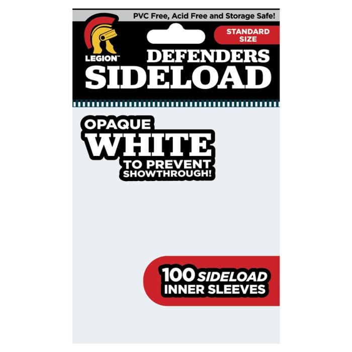 Legion Supplies Deck Protector: Sideload Defenders: White (100) - Lost City Toys