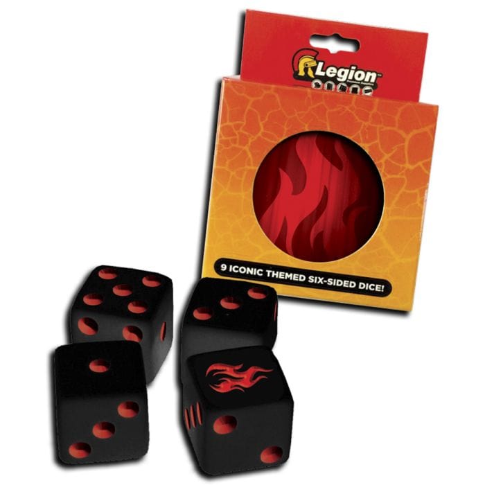 Legion Supplies Iconic Dice Tins: Fire (9) - Lost City Toys