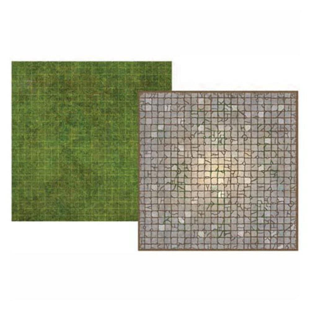 Loke Battle Mats Battle Mats: Battle Mat Board - Grass/Flagstone - Lost City Toys