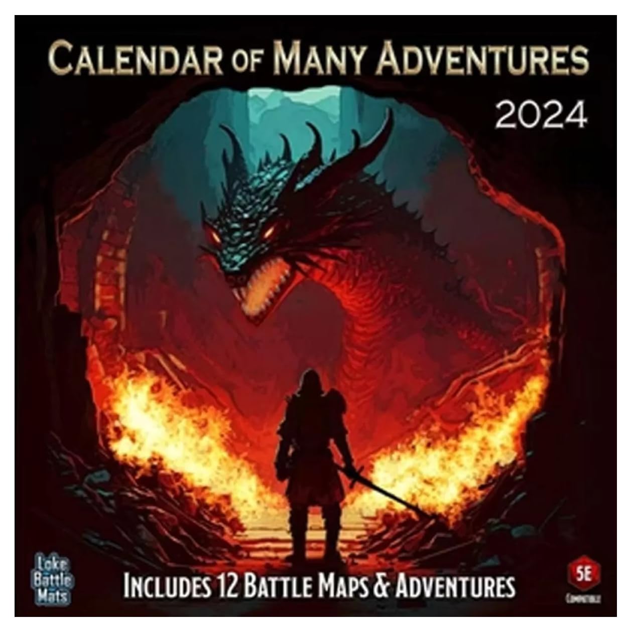 Loke Battle Mats Calendar of Many Adventures (2024) - Lost City Toys