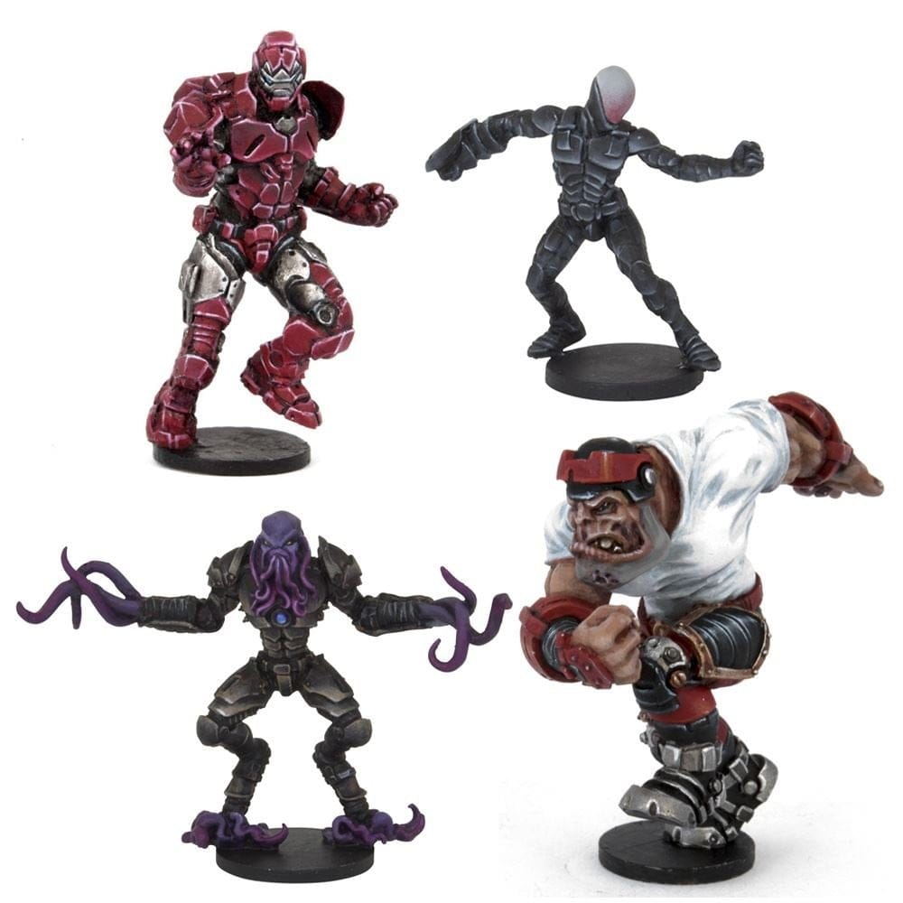 Mantic Entertainment Dreadball: Mazon Corp Crowdp1easers All Stars Pack (4) - Lost City Toys