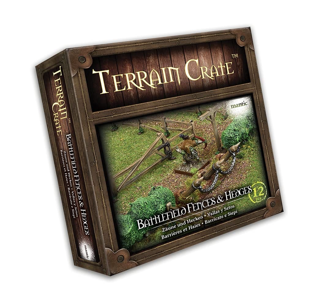 Mantic Entertainment Miniatures Games Mantic Entertainment TerrainCrate: Battlefield Fences & Hedges