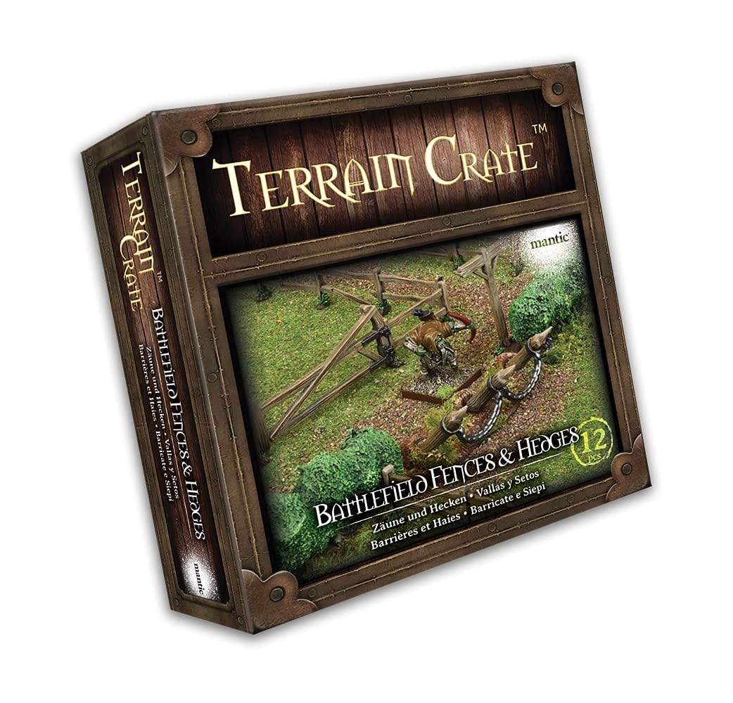 Mantic Entertainment TerrainCrate: Battlefield Fences & Hedges - Lost City Toys