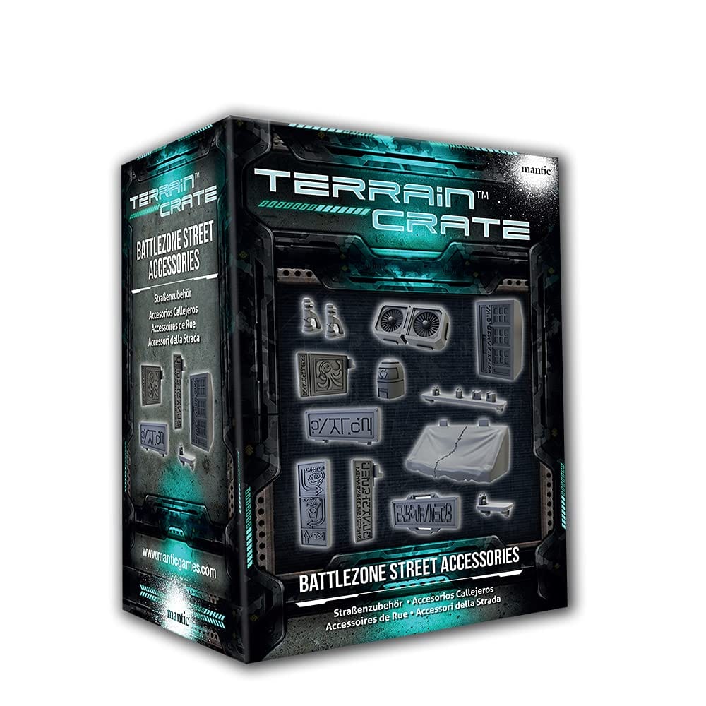 Mantic Entertainment TerrainCrate: Battlezone Street Accessories - Lost City Toys