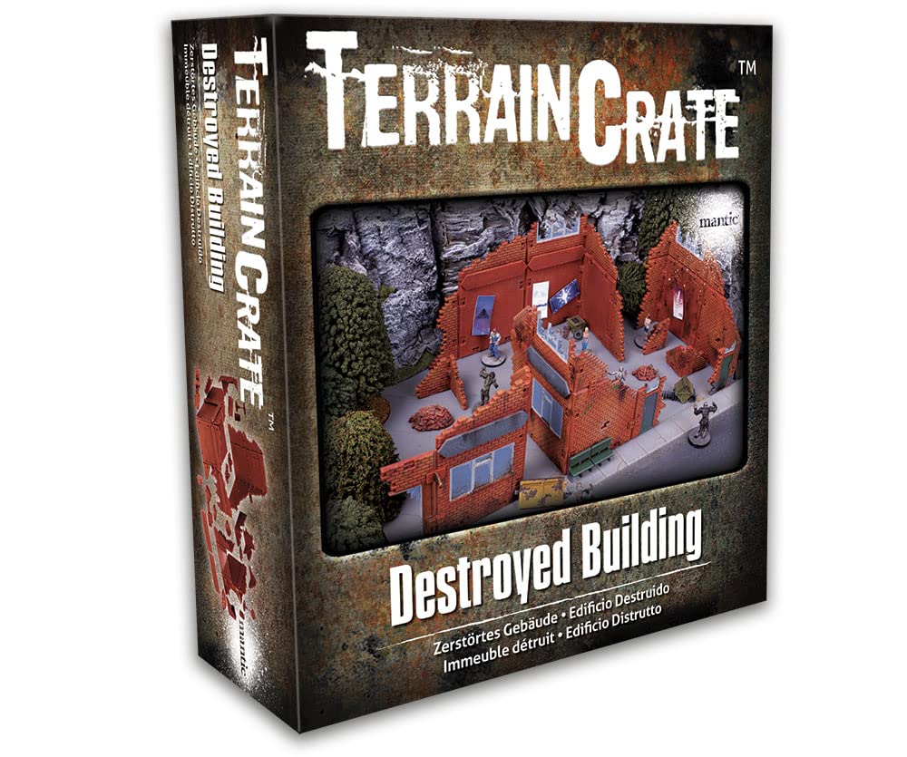 Mantic Entertainment TerrainCrate: Destroyed Building - Lost City Toys