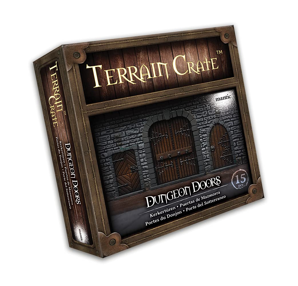 Mantic Entertainment TerrainCrate: Dungeon Doors - Lost City Toys