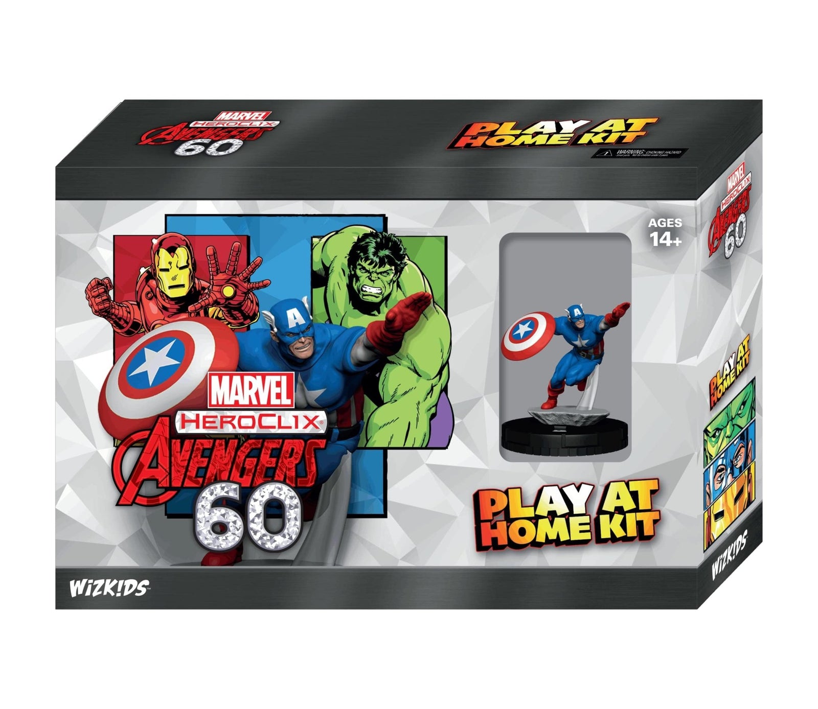 Marvel HeroClix: Avengers 60th Anniversary Play at Home Kit Captain America - Lost City Toys