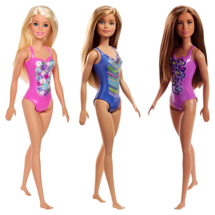 Mattel Barbie: Beach Doll Assortment (Pack of 4) - Lost City Toys