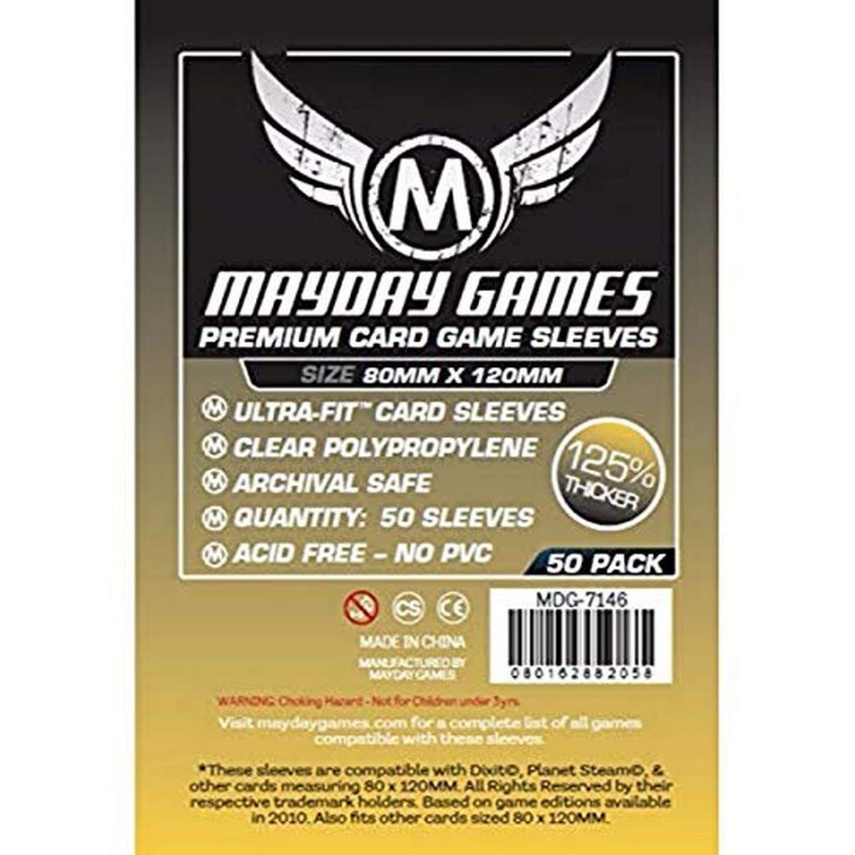 Mayday Games Inc Accessories Mayday Games Inc Sleeves: Premium Magnum Gold Sleeves 80mm x 120mm (Dixit)