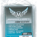Mayday Games Inc Sleeves: Euro Card Sleeves 59mm x 92mm (100) - Lost City Toys