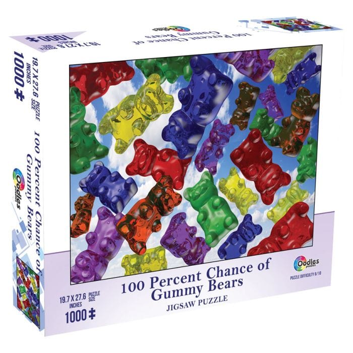 Mchezo Puzzle: 100 Percent Chance of Gummy Bears 1000 Piece - Lost City Toys