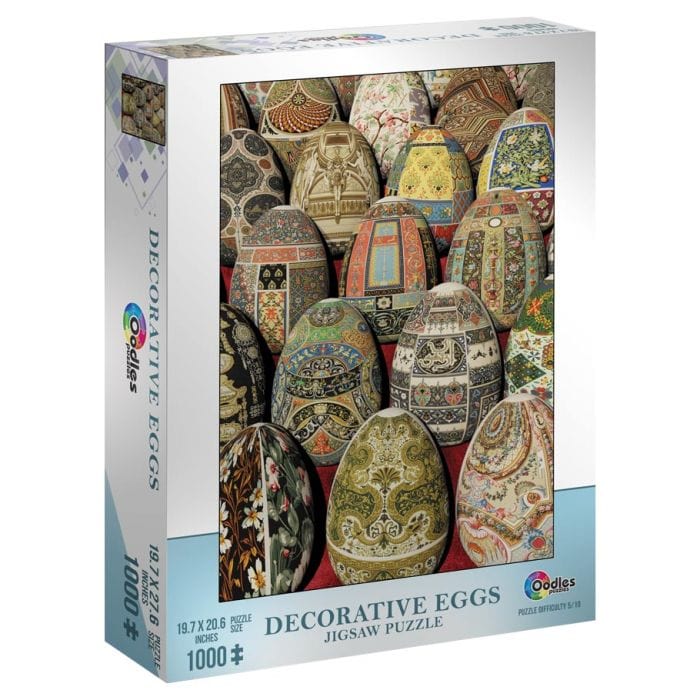 Mchezo Puzzle: Decorative Eggs 1000 Piece - Lost City Toys