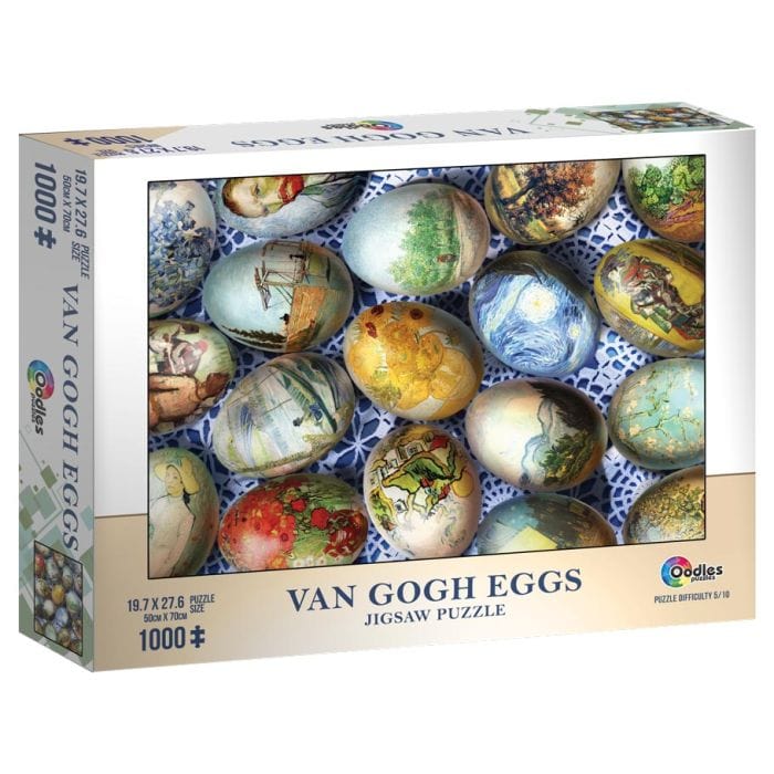 Mchezo Puzzle: Van Gogh Eggs 1000 Piece - Lost City Toys