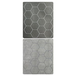 """Megamat: Reversible Hexes Black/Grey (34 1/2"""" x 48"""" Playing Surface)""" - Lost City Toys