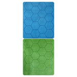 """Megamat: Reversible Hexes Blue/Green (34 1/2"""" x 48"""" Playing Surface)""" - Lost City Toys