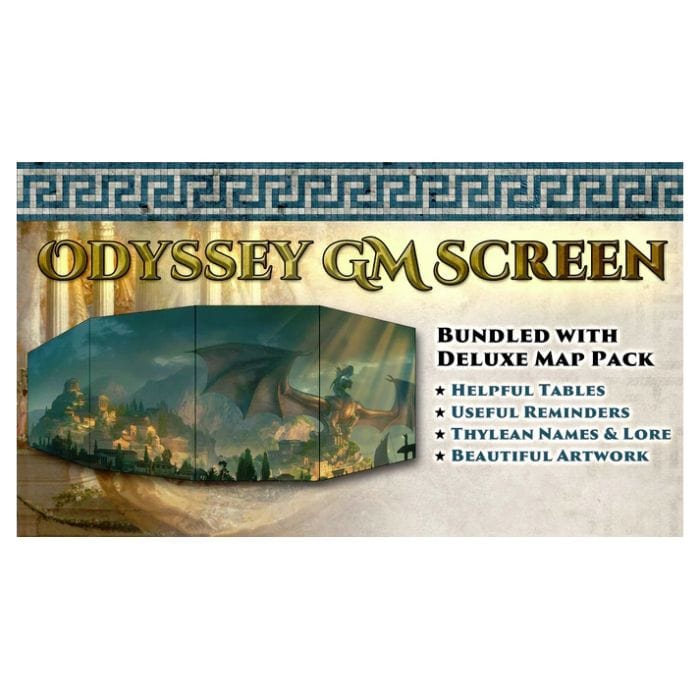 Modiphius Entertainment D&D 5E: Odyssey of the Dragonlords: GM Screen and Map - Lost City Toys