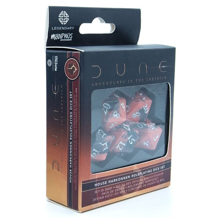 Modiphius Entertainment Dune RPG: Dice Set: Harkonnen - Lost City Toys