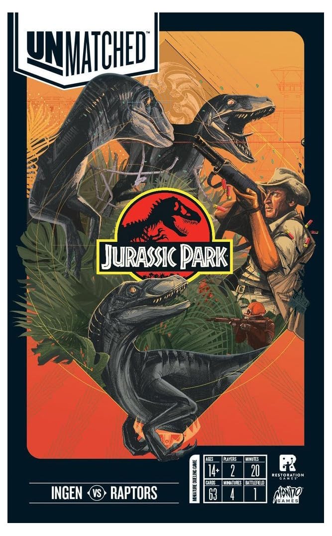 Mondo Games Unmatched: Jurassic Park Ingen vs. Raptors - Lost City Toys