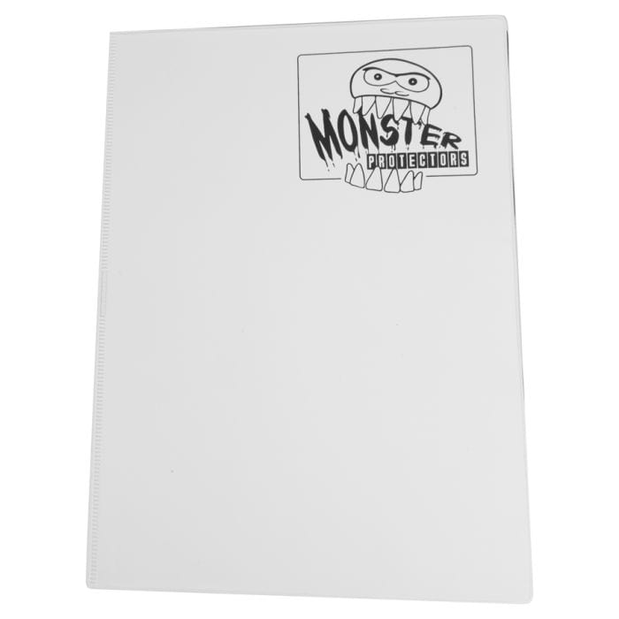 Monster Protectors Binder: 9 - Pocket: Mega Monster: Matte White - Lost City Toys