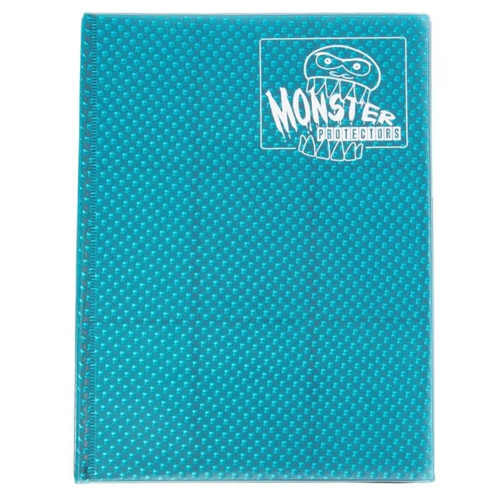 Monster Protectors Binder: 9 - Pocket: Monster: Holofoil Aqua Blue - Lost City Toys