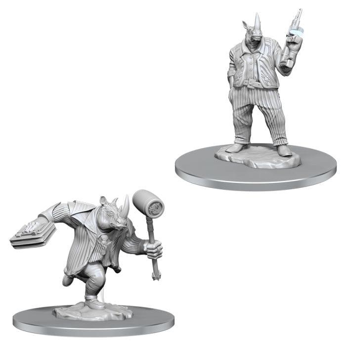 MTG: Unpainted Miniatures: Freelance Muscle and Rhox Pummeler Wave 6 - Lost City Toys