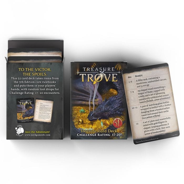 Nord Games D&D 5E: Treasure Trove Deck: CR 17 - 20 - Lost City Toys