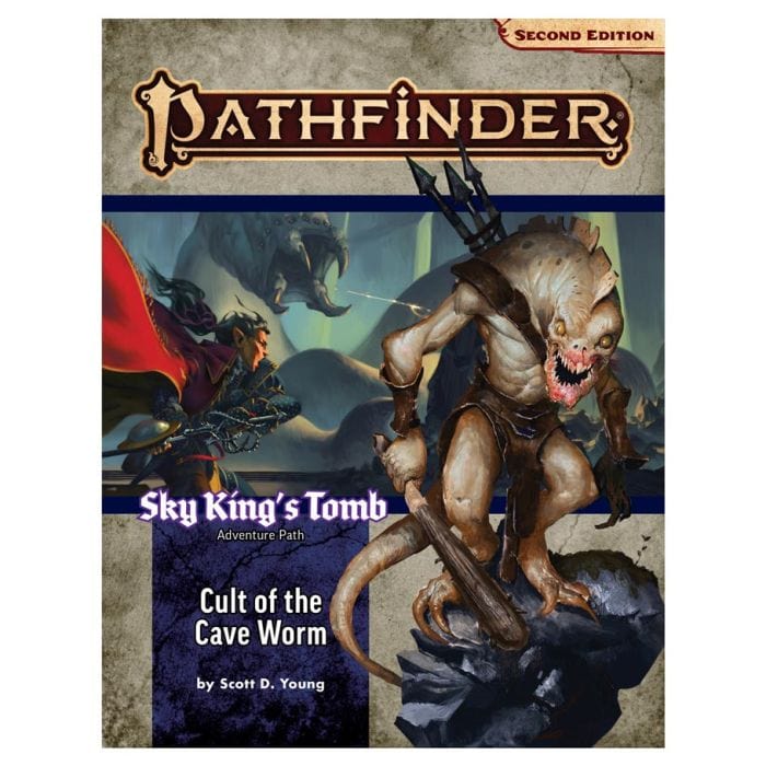 Paizo Pathfinder 2E: Adventure Path: Cult of the Cave Worm Sky Kings Tomb 2/3 - Lost City Toys