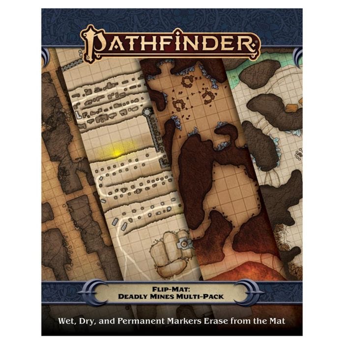 Paizo Pathfinder 2E: Flip - Mat: Deadly Mines Multi - Pack - Lost City Toys