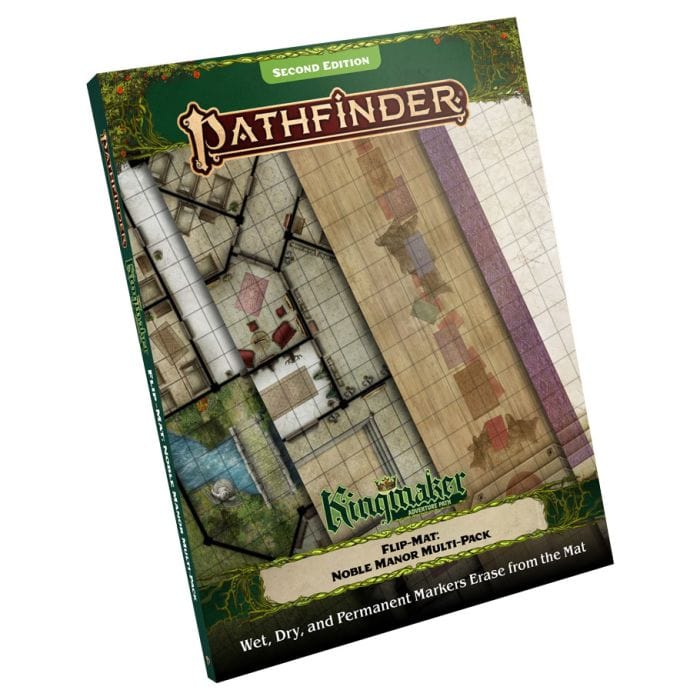 Paizo Pathfinder 2E: Flip - Mat: Kingmaker Adventure Path Noble Manor Multi - Pack - Lost City Toys