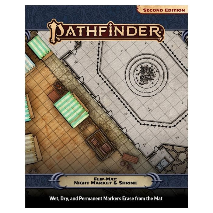 Paizo Pathfinder 2E: Flip - Mat: Night Market & Shrine - Lost City Toys