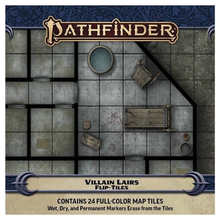 Paizo Pathfinder 2E: Flip - Tiles: Villain Lairs Set - Lost City Toys