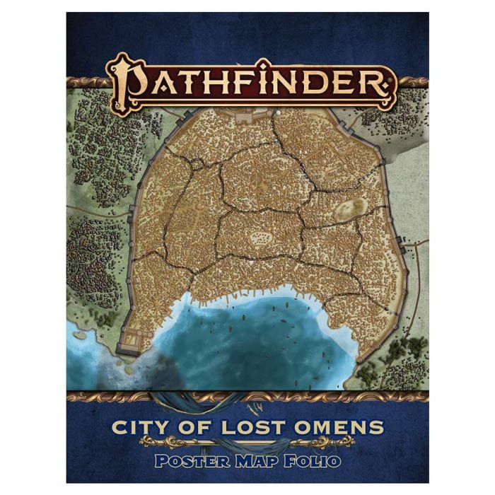 Paizo Pathfinder 2E: Lost Omens City of Lost Omens Poster Map Folio - Lost City Toys