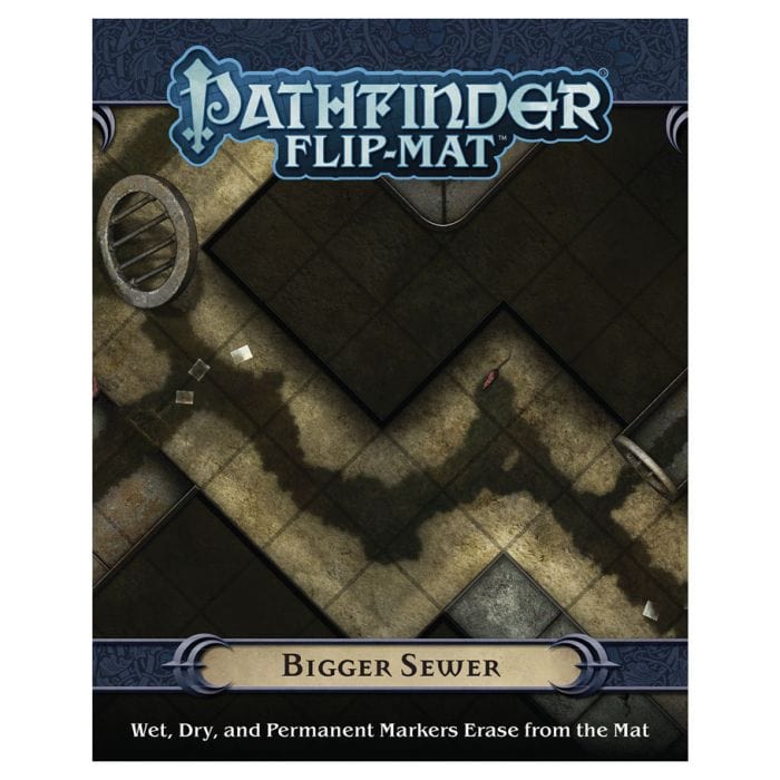 Paizo Pathfinder RPG: Flip - Mat Bigger Sewer - Lost City Toys