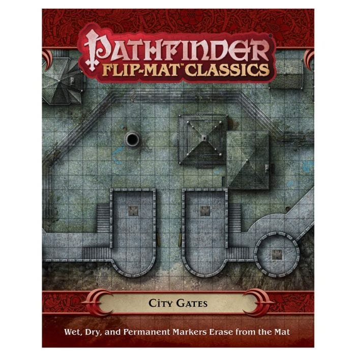 Paizo Pathfinder RPG: Flip - Mat Classics City Gates - Lost City Toys