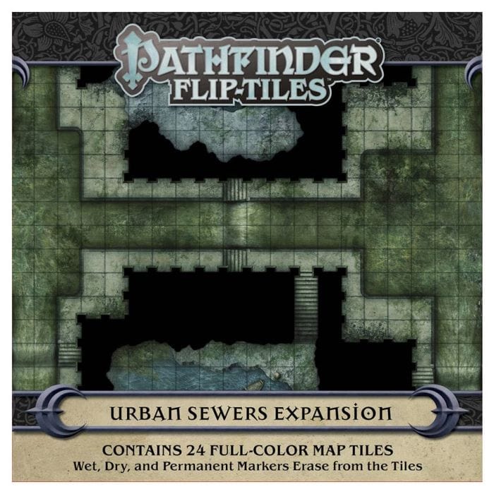 Paizo Pathfinder RPG: Flip - Tiles Urban Sewers Expansion - Lost City Toys