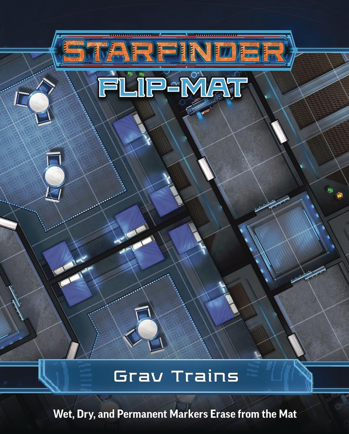 Paizo Publishing Role Playing Games Paizo Publishing Starfinder RPG: Flip-Mat - Grav Trains