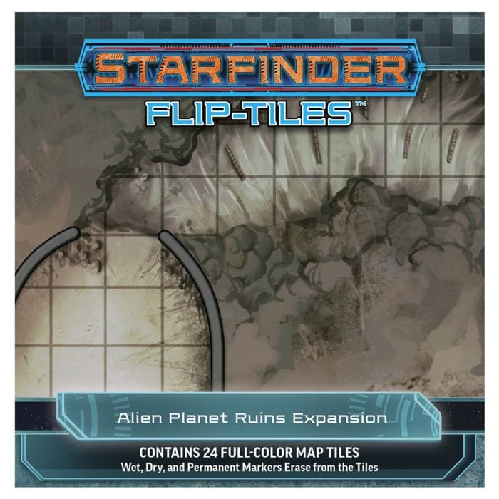 Paizo Starfinder Flip - Tiles: City Alien Planet Ruins Expansion - Lost City Toys