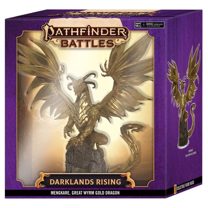 Pathfinder: Battles Miniatures: Premium: Darklands Rising: Mengkare, Great Wyrm - Lost City Toys