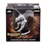 Pathfinder Deep Cuts Unpainted Miniatures: W07 Gargantuan White Dragon - Lost City Toys