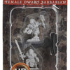 Pathfinder Deep Cuts Unpainted Miniatures: W08 Dwarf Female Barbarian - Lost City Toys