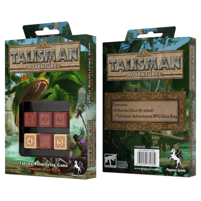 Pegasus Spiele Talisman Adventures Fantasy RPG: Premium Dice Pack - Lost City Toys